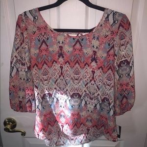 Printed Flowy Top